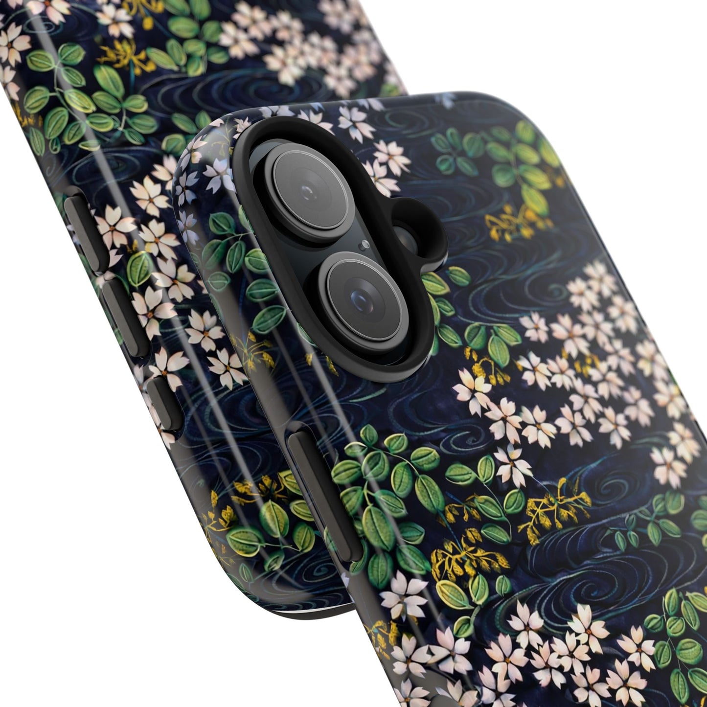 Sakura River Night Phone Case – Japanese Chiyogami Inspired Design