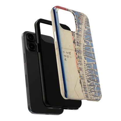 浮世絵ブリッジ・ミニマルスマホケース Ukiyo-e Bridge Minimalist Phone Case