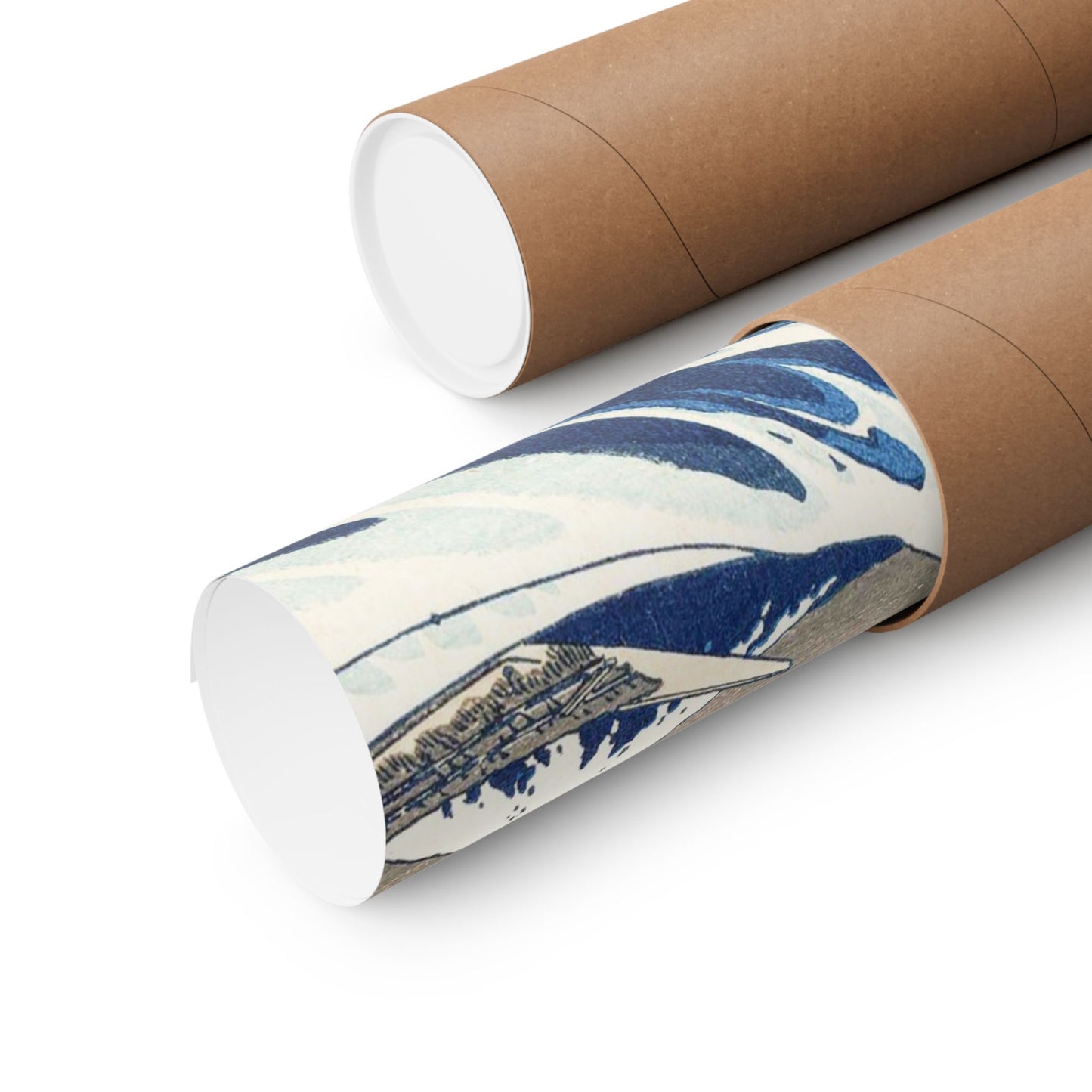Hokusai Wave Matte Poster — The Great Wave Off Kanagawa Horizontal Print