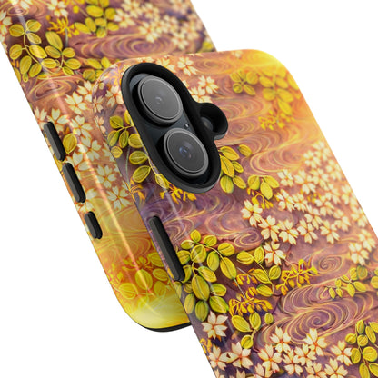 Sakura River Morning Light Phone Case – Japanese Chiyogami Inspired