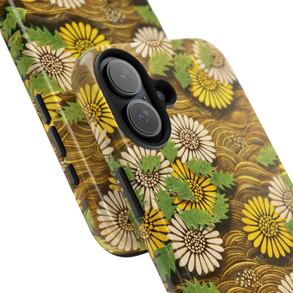 Japanese Dandelion Morning Glow Tough Phone Case | Kamisaka Sekka 1901 | Meiji Era Art