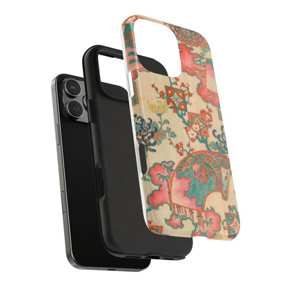Meiji Era Fan & Chrysanthemum Phone Case | 1901 Zuan Hyakushu | Japanese Art