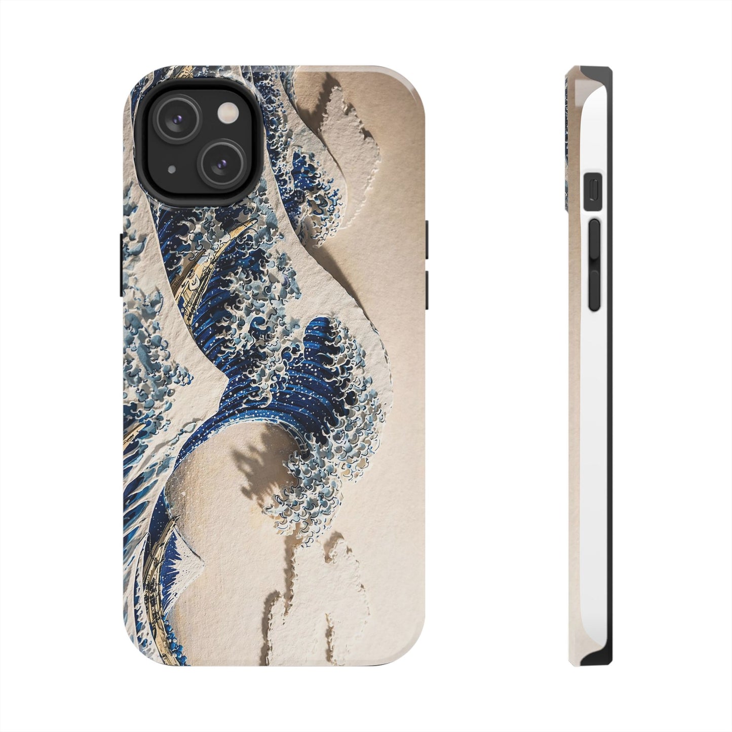 Great Wave 3D Embossed Tough Phone Case – Hokusai Japanese Art