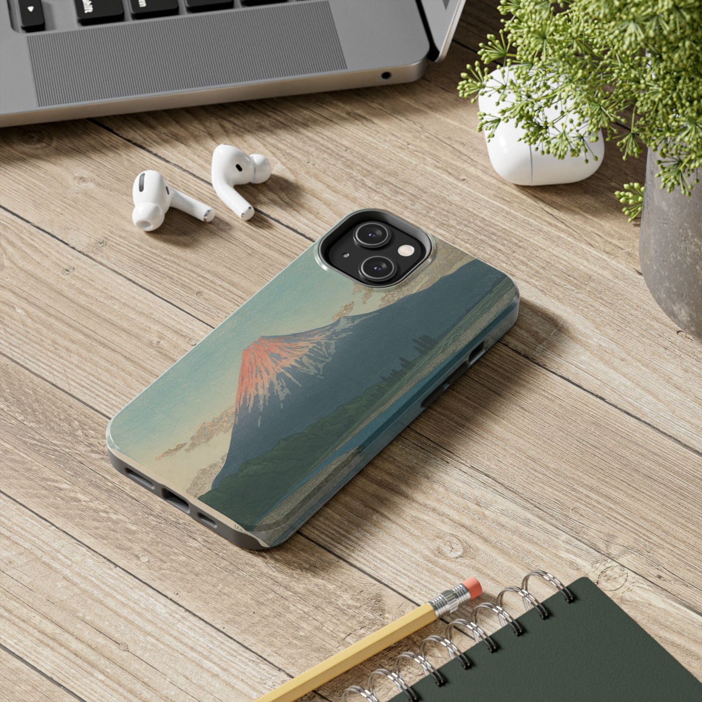Red Fuji Japanese Ukiyo-e Phone Case - Hokusai Mount Fuji Art Cover