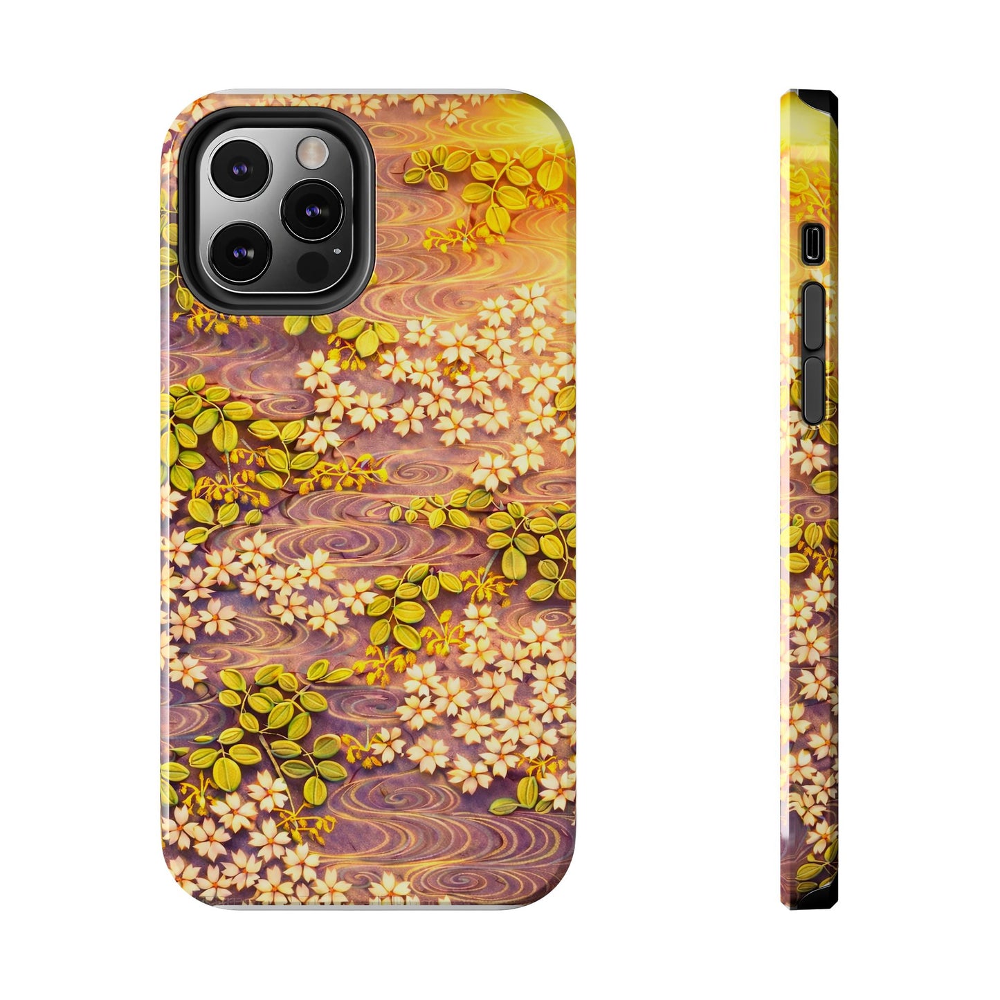 Sakura River Morning Light Phone Case – Japanese Chiyogami Inspired