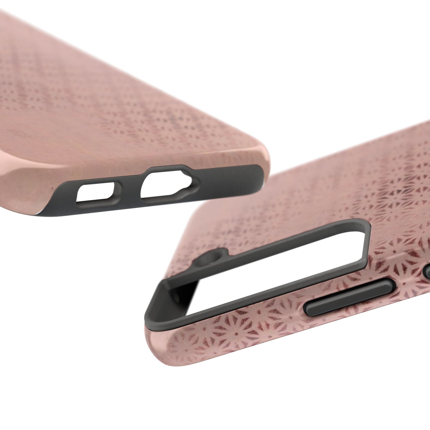 Taisho Era Pink Asanoha Phone Case | 1926 Japanese Chiyogami Art | Hemp Leaf Pattern