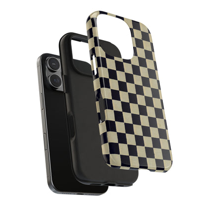 Ichimatsu Check Phone Case | Japanese Chiyogami Art | Taisho Modern Design 1926