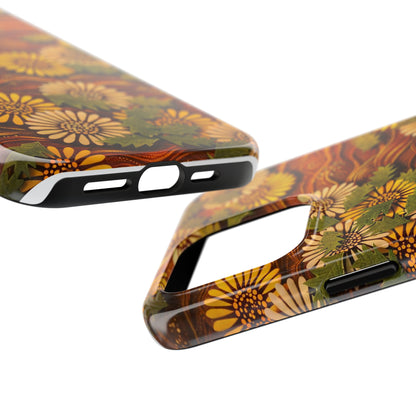 Japanese Dandelion Sunset Glow Tough Phone Case | Kamisaka Sekka 1901 | Meiji Era Art