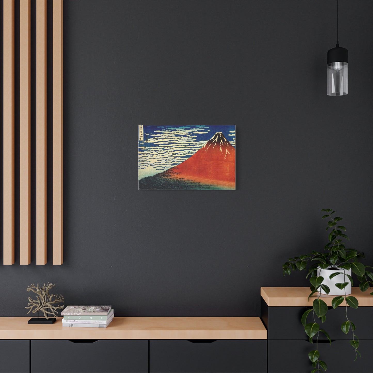 Red Fuji Canvas Print - Hokusai Fine Wind Clear Morning Japanese Ukiyo-e Wall Art