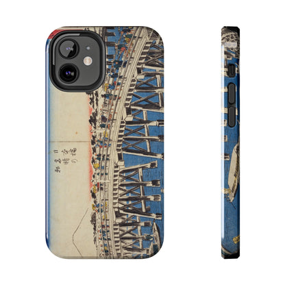 浮世絵ブリッジ・ミニマルスマホケース Ukiyo-e Bridge Minimalist Phone Case