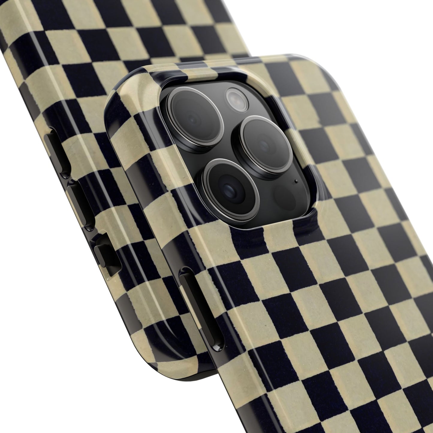 Ichimatsu Check Phone Case | Japanese Chiyogami Art | Taisho Modern Design 1926