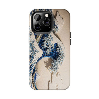 Great Wave 3D Embossed Tough Phone Case – Hokusai Japanese Art