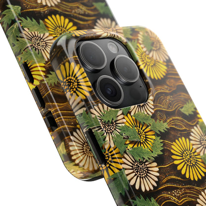 Japanese Dandelion Tough Phone Case | Kamisaka Sekka Zuanbyakushu 1901 | Meiji Era Art
