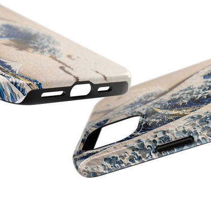 Great Wave 3D Embossed Tough Phone Case – Hokusai Japanese Art