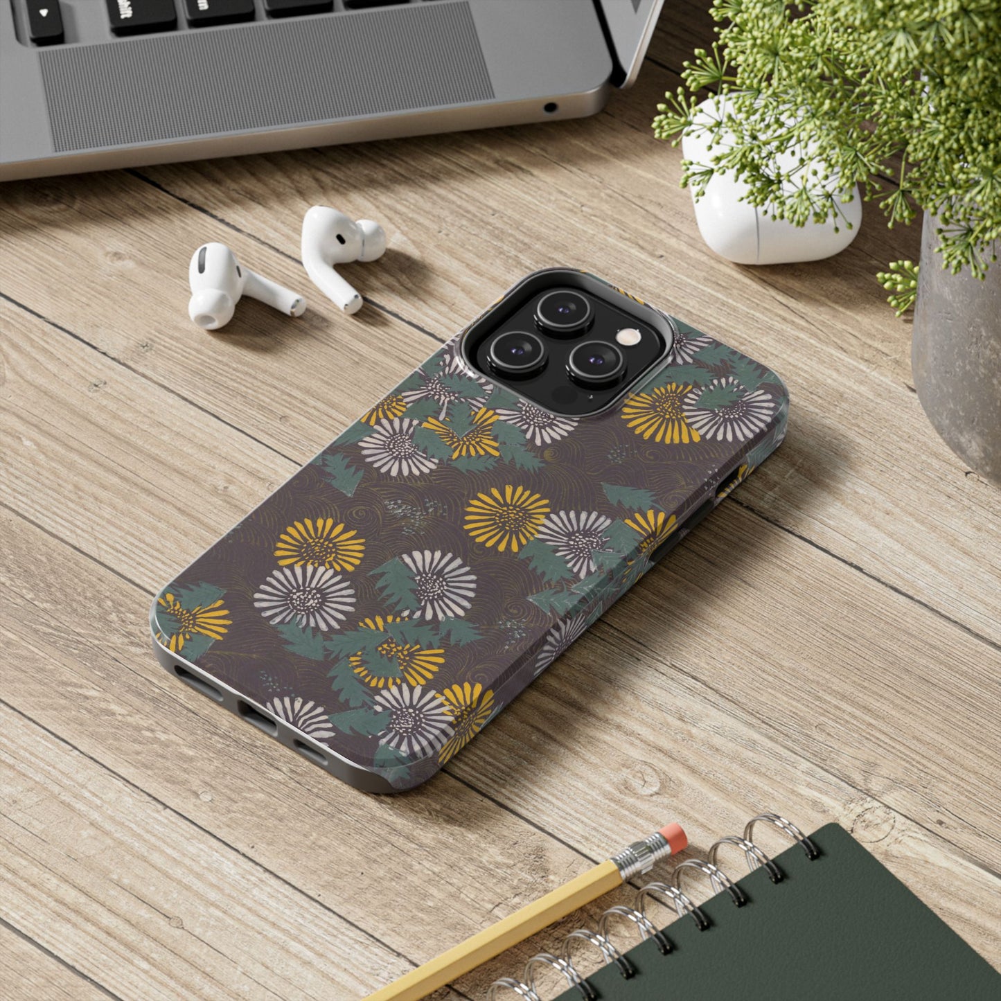 Japanese Dandelion Phone Case | Kamisaka Sekka Zuanbyakushu 1901 | Meiji Era Floral Art