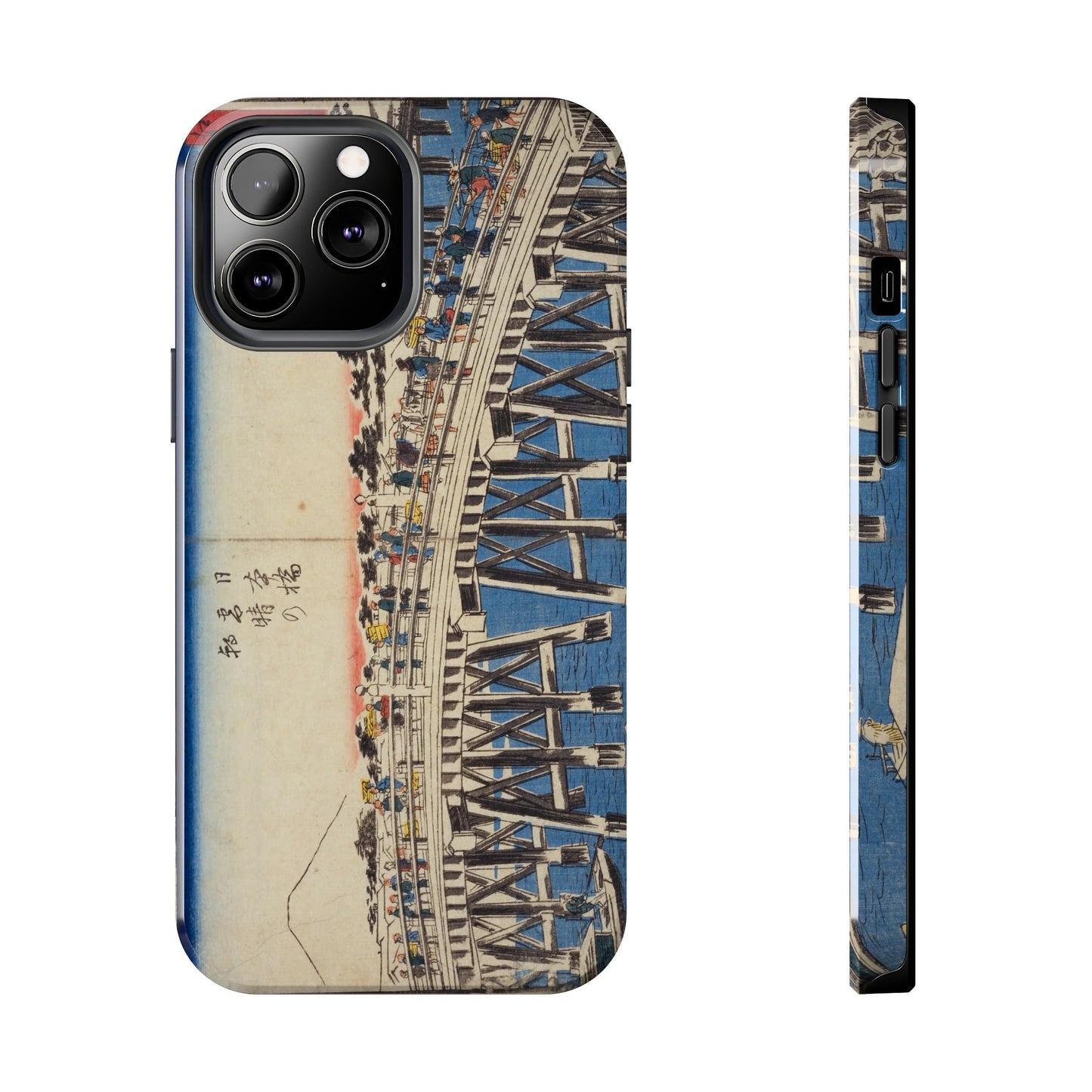 浮世絵ブリッジ・ミニマルスマホケース Ukiyo-e Bridge Minimalist Phone Case
