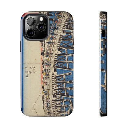 浮世絵ブリッジ・ミニマルスマホケース Ukiyo-e Bridge Minimalist Phone Case