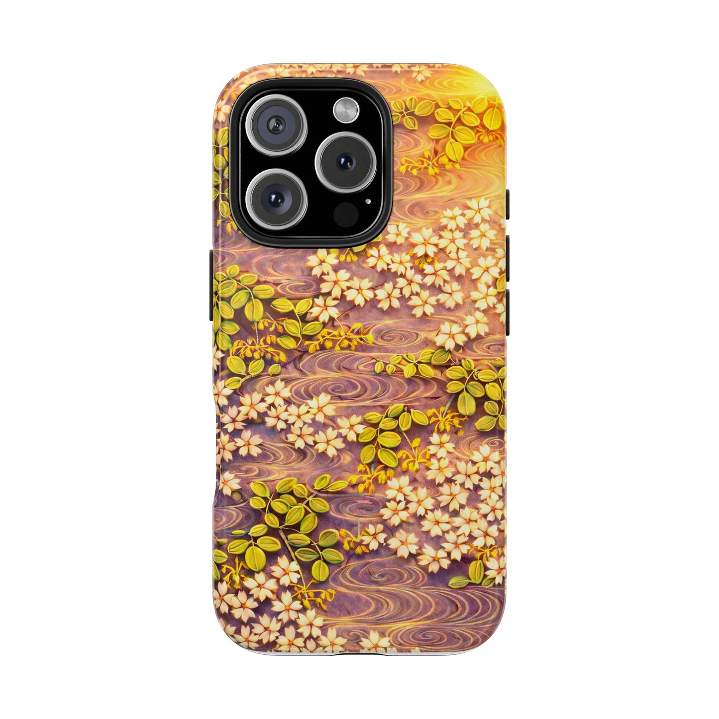 Sakura River Morning Light Phone Case – Japanese Chiyogami Inspired
