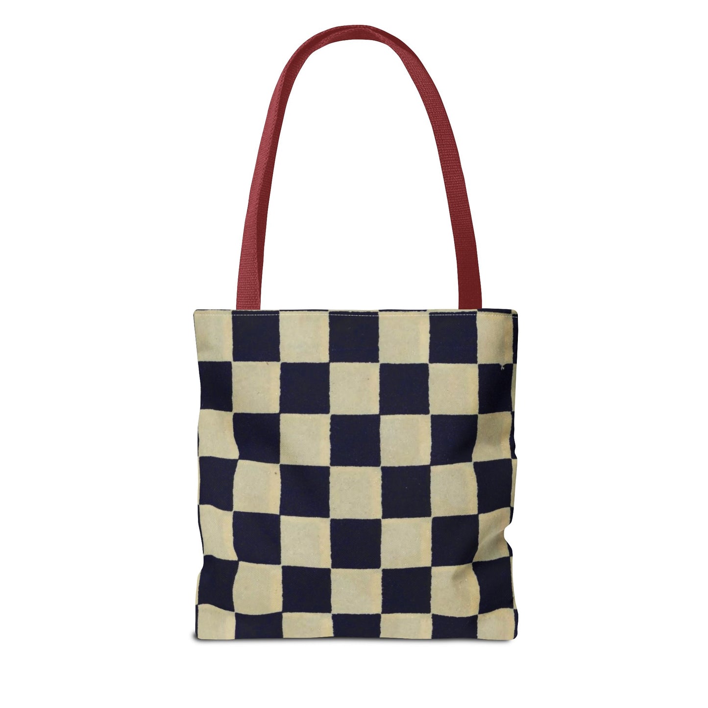 Black & White Ichimatsu Checkered Tote Bag – Japanese Traditional Pattern, Minimalist Everyday Bag