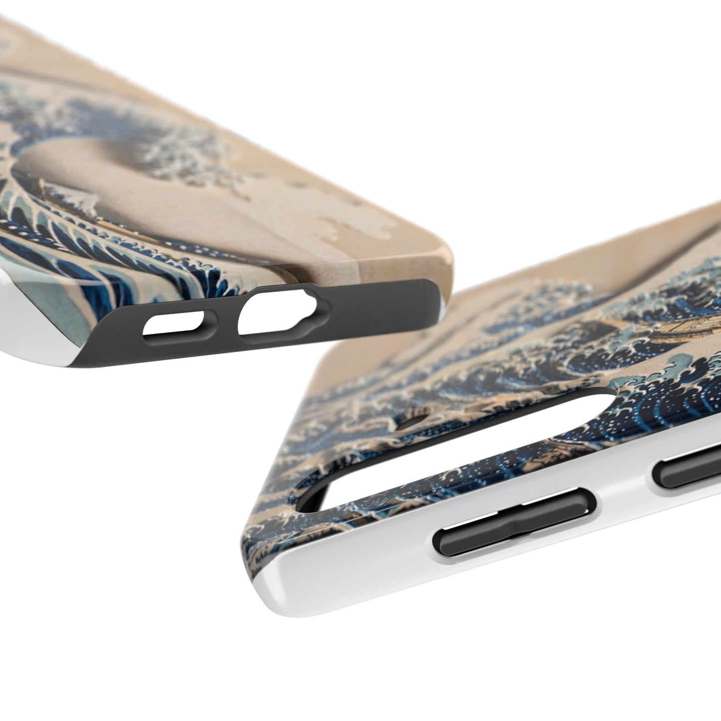 Great Wave 3D Shadow Relief Tough Phone Case – Hokusai Japanese Art