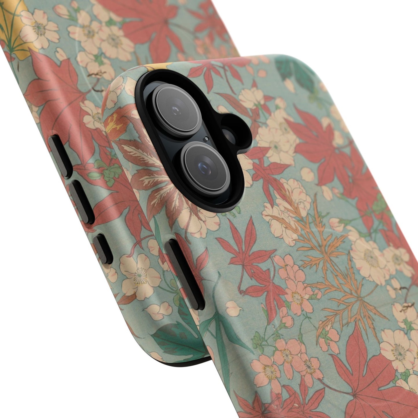 Meiji Era Maple & Autumn Bloom Phone Case | "Chiyogami Mihon" Japanese Archive Art