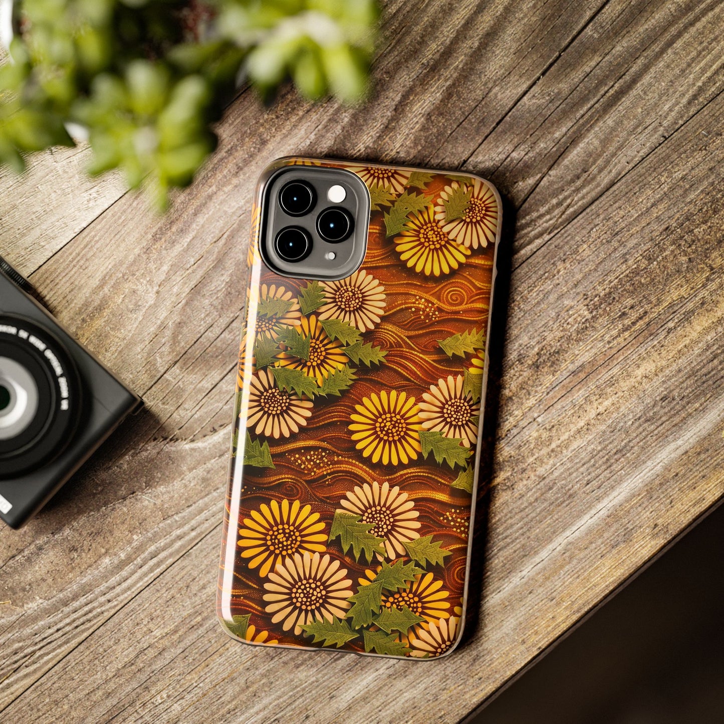 Japanese Dandelion Sunset Glow Tough Phone Case | Kamisaka Sekka 1901 | Meiji Era Art