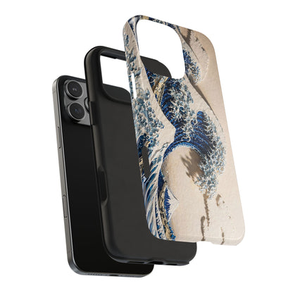 Great Wave 3D Embossed Tough Phone Case – Hokusai Japanese Art