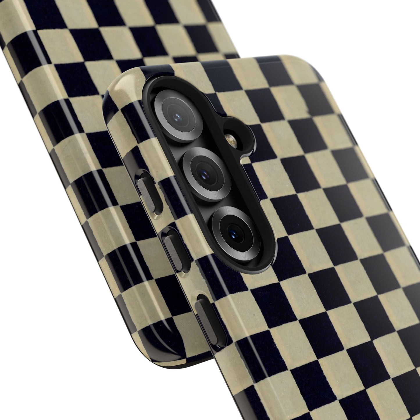 Ichimatsu Check Phone Case | Japanese Chiyogami Art | Taisho Modern Design 1926