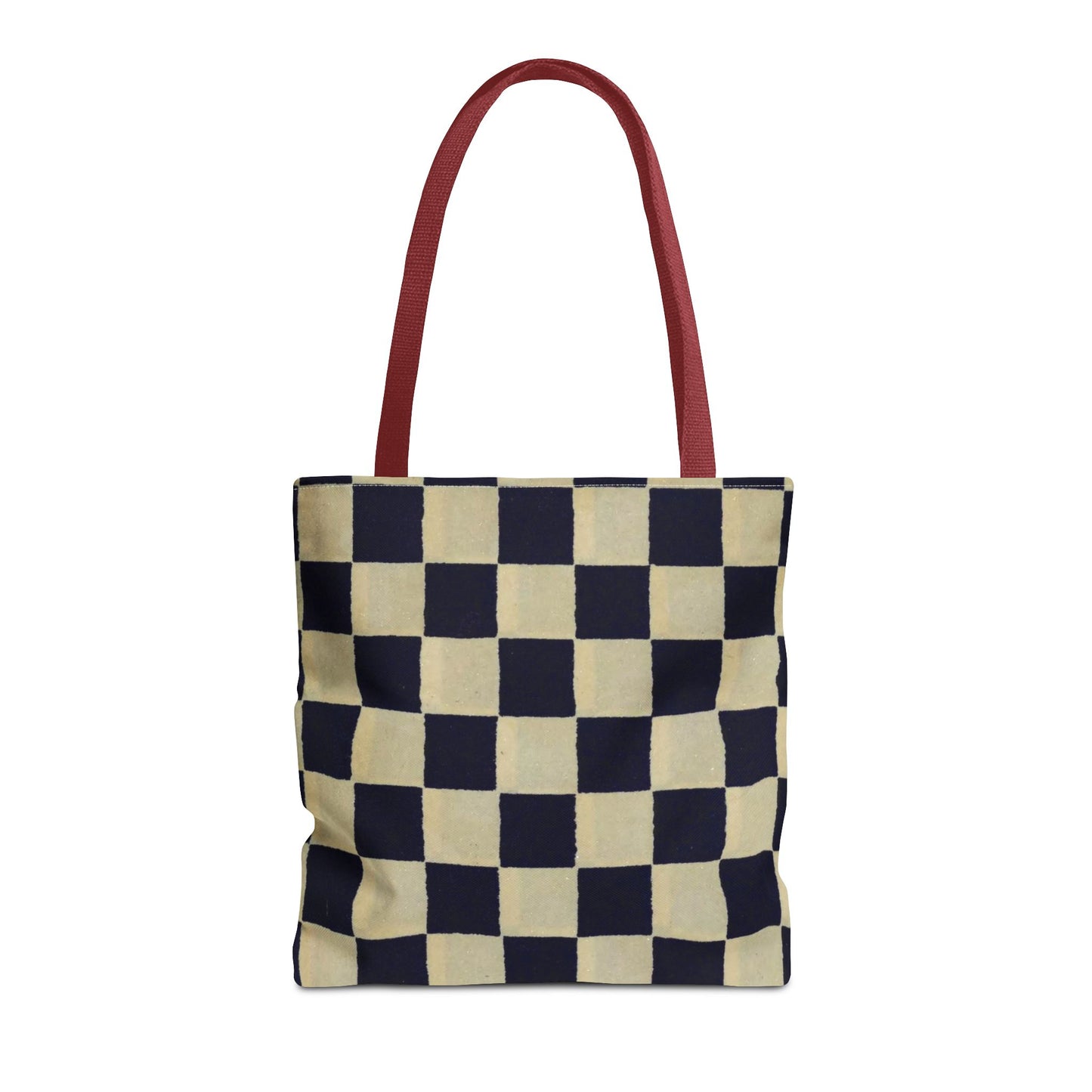 Black & White Ichimatsu Checkered Tote Bag – Japanese Traditional Pattern, Minimalist Everyday Bag