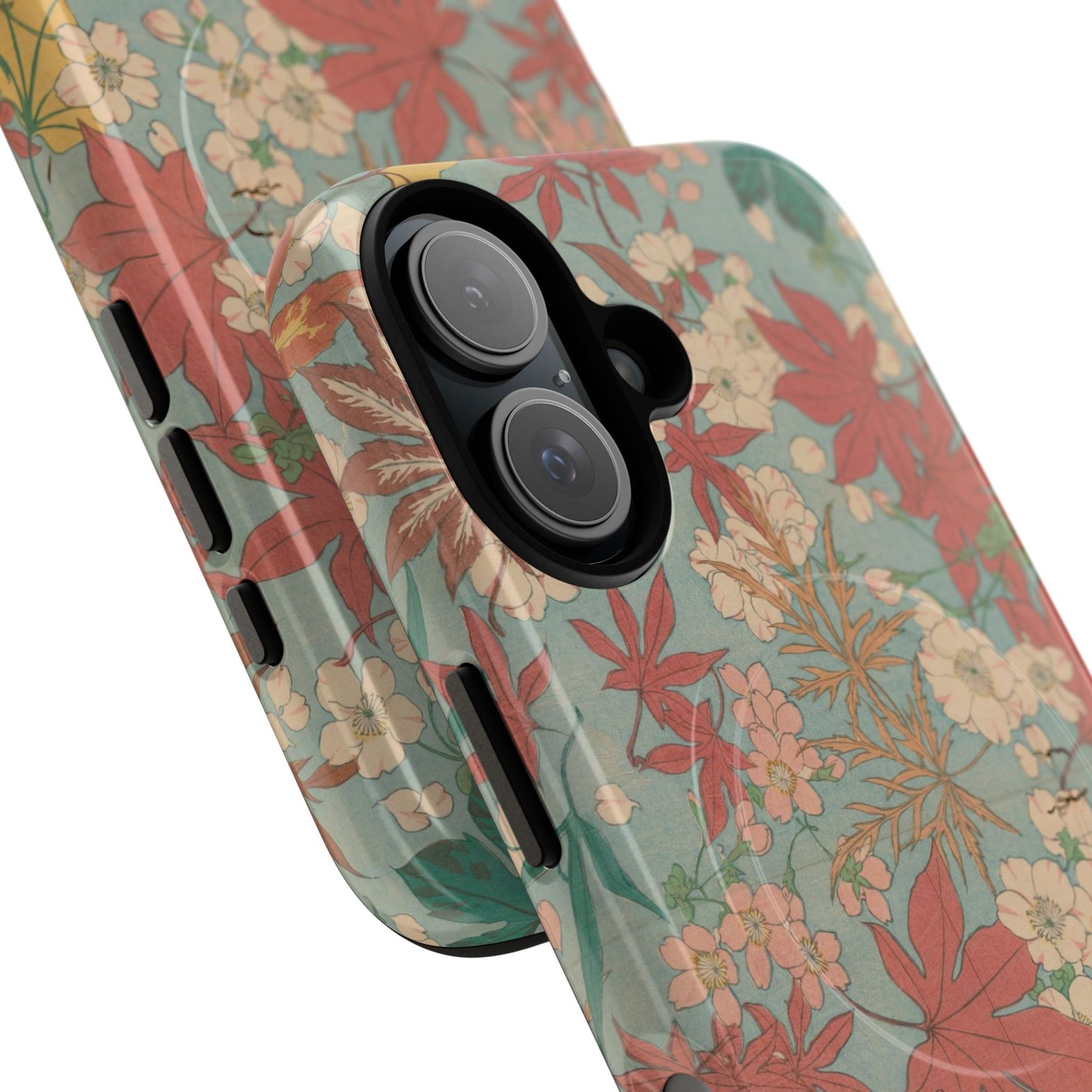 Meiji Era Maple & Autumn Bloom Phone Case | "Chiyogami Mihon" Japanese Archive Art
