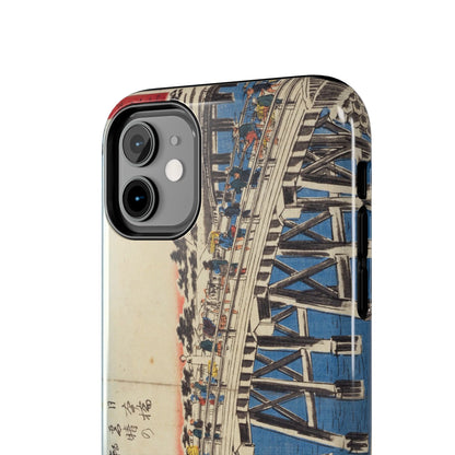 浮世絵ブリッジ・ミニマルスマホケース Ukiyo-e Bridge Minimalist Phone Case