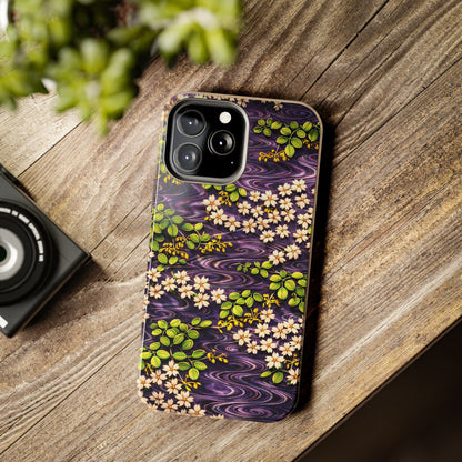 Sakura River Phone Case – Japanese Chiyogami Inspired Design