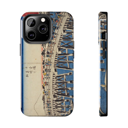 浮世絵ブリッジ・ミニマルスマホケース Ukiyo-e Bridge Minimalist Phone Case