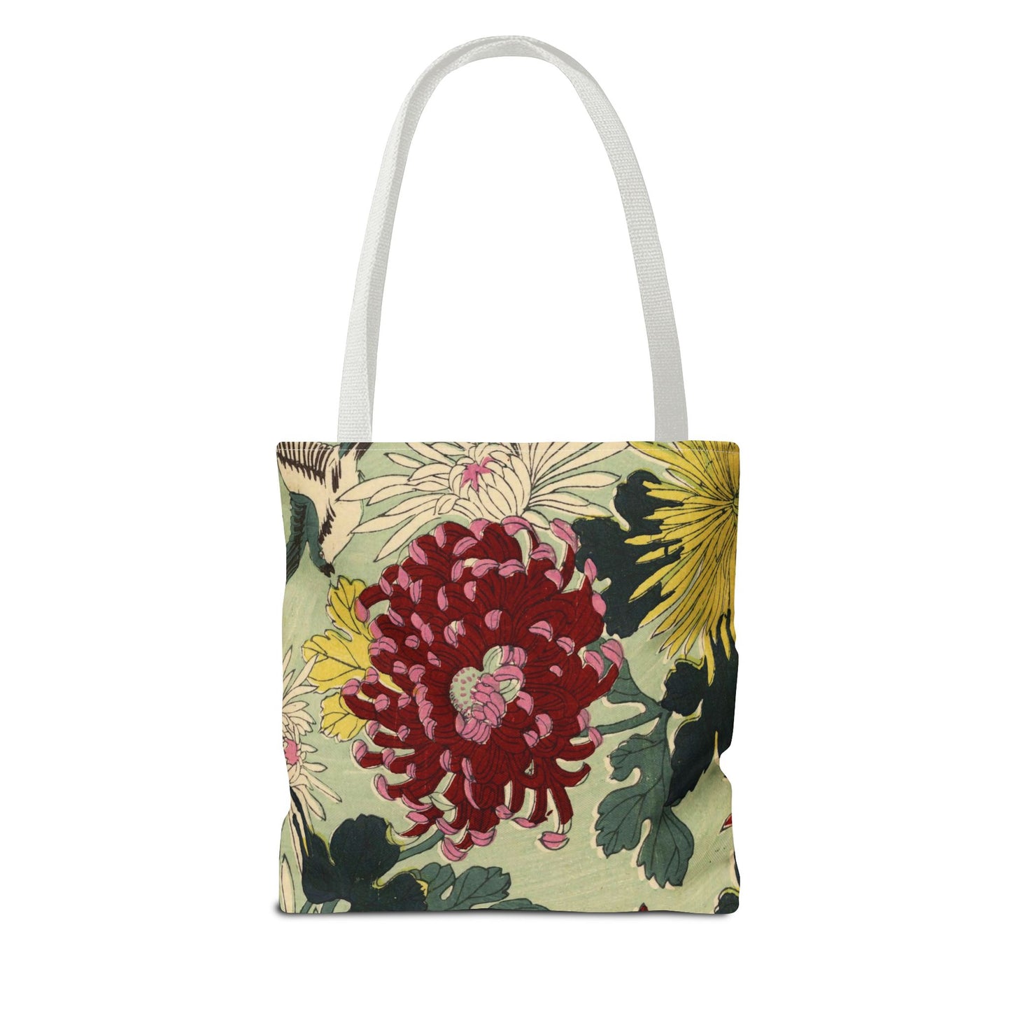 Japanese Chiyogami Floral Tote Bag – Traditional Washi Pattern Inspired by Taisho Era Design