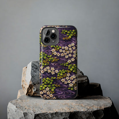 Sakura River Phone Case – Japanese Chiyogami Inspired Design