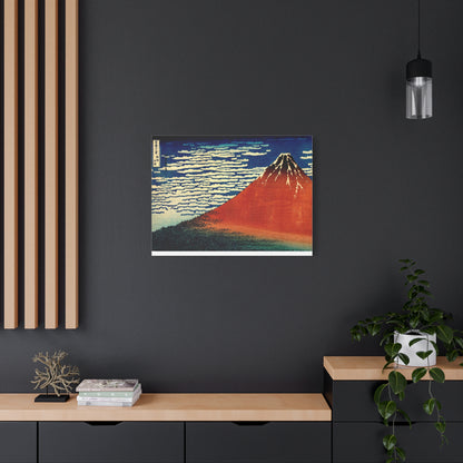 Red Fuji Canvas Print - Hokusai Fine Wind Clear Morning Japanese Ukiyo-e Wall Art