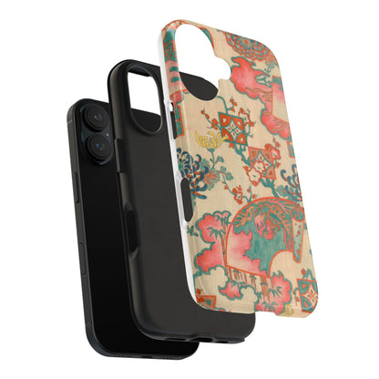 Meiji Era Fan & Chrysanthemum Phone Case | 1901 Zuan Hyakushu | Japanese Art