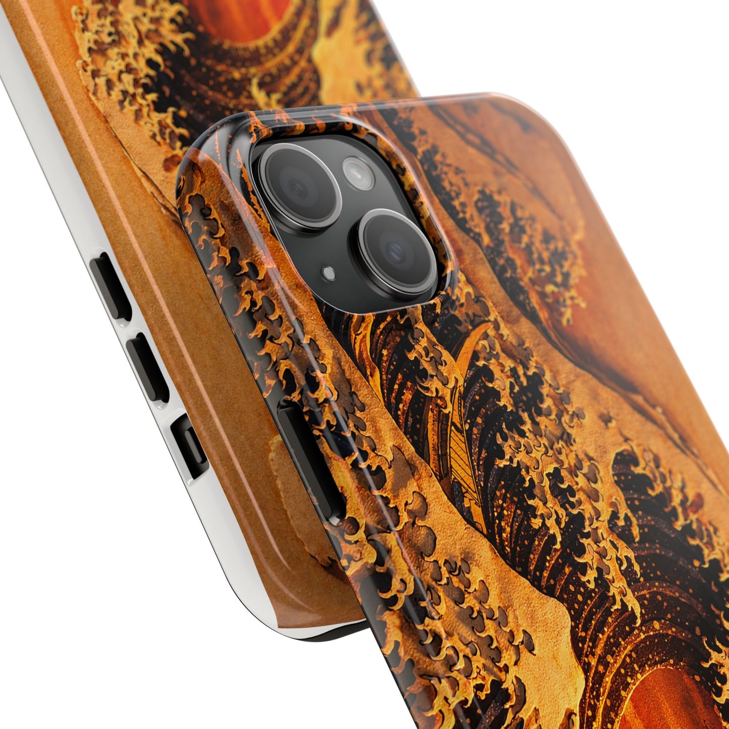 Golden Wave Tough Phone Case – Hokusai Sunset Japanese Art