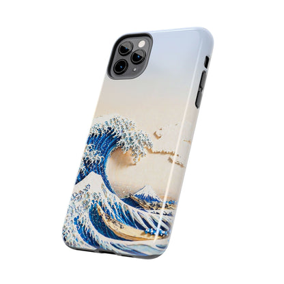 Japanese Great Wave Morning Glow Phone Case | Hokusai 3D Art | Edo Era Masterpiece