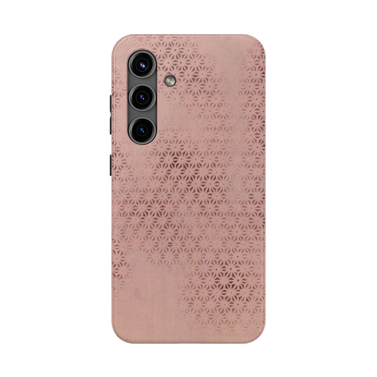 Taisho Era Pink Asanoha Phone Case | 1926 Japanese Chiyogami Art | Hemp Leaf Pattern