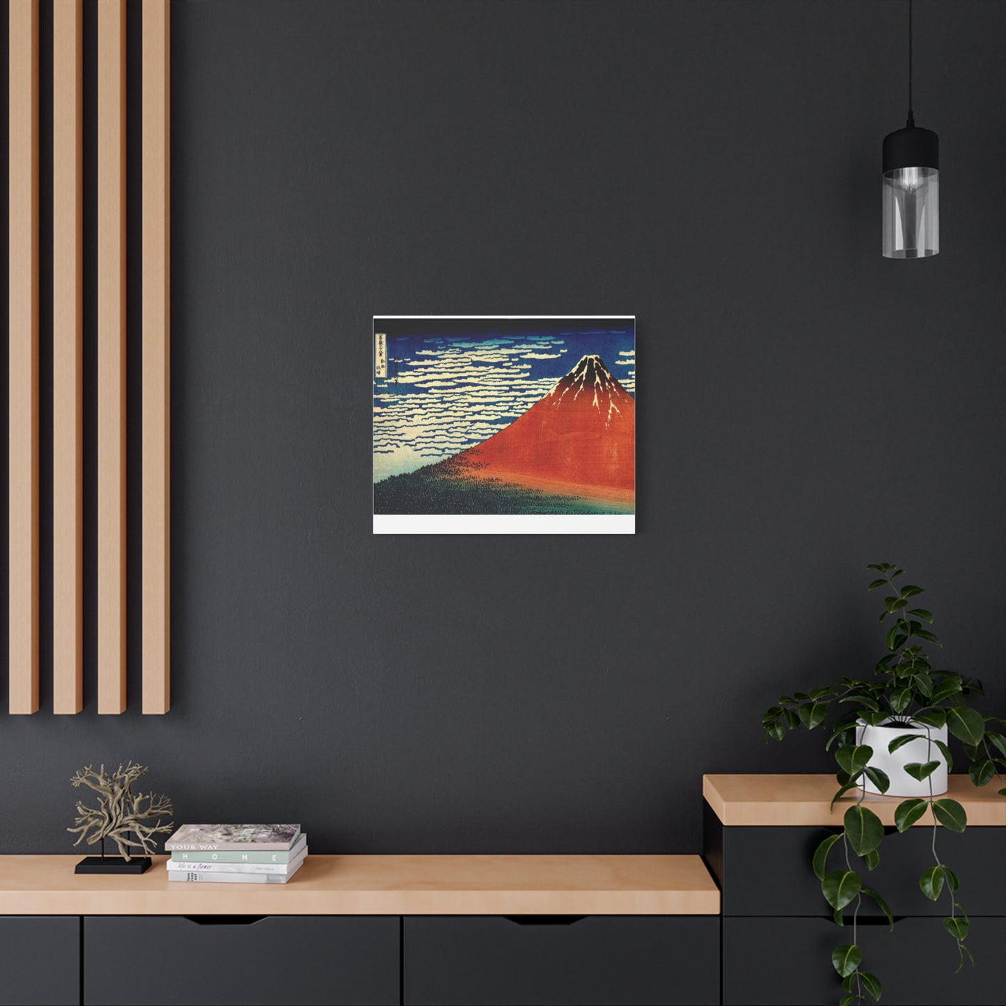 Red Fuji Canvas Print - Hokusai Fine Wind Clear Morning Japanese Ukiyo-e Wall Art