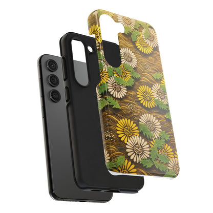 Japanese Dandelion Morning Glow Tough Phone Case | Kamisaka Sekka 1901 | Meiji Era Art