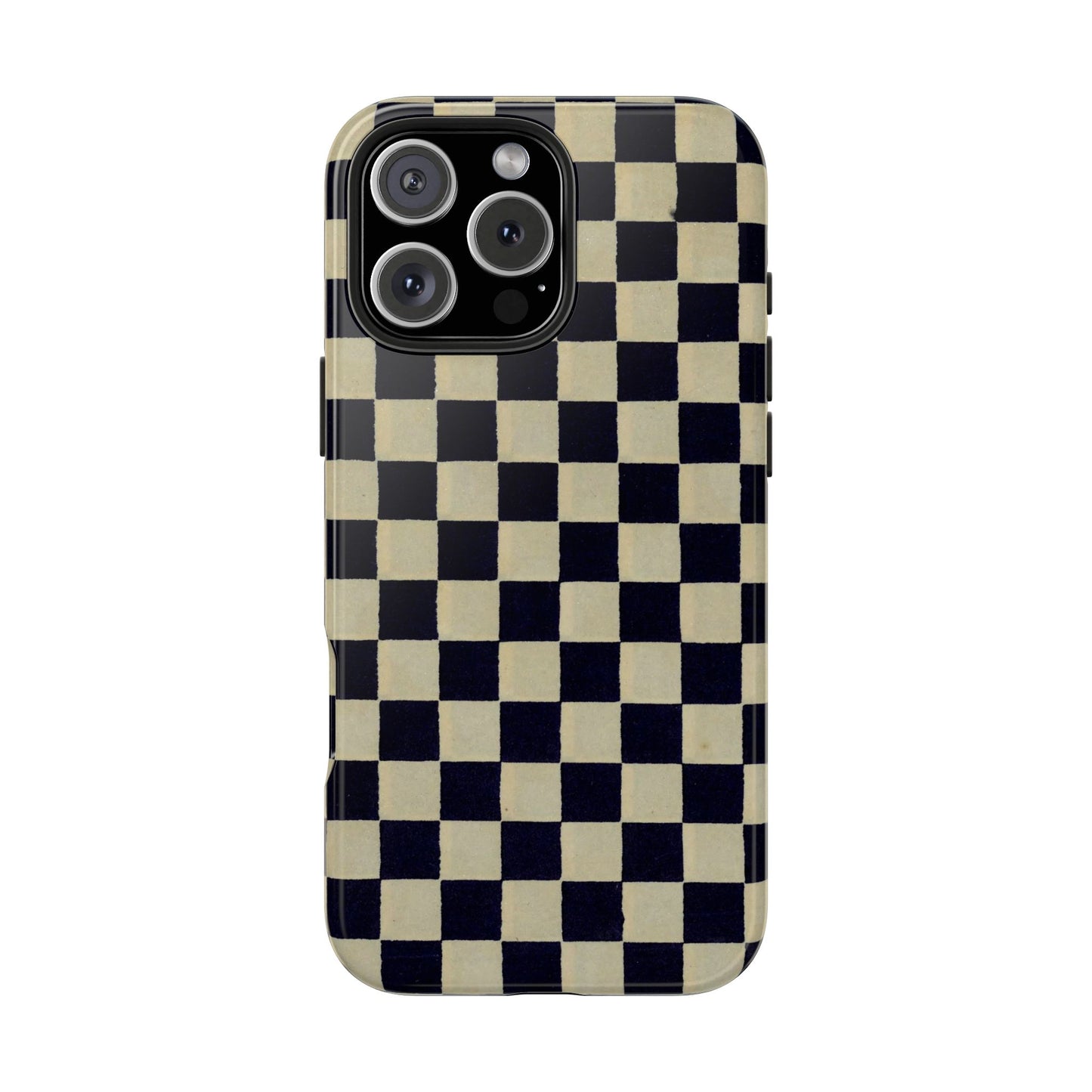 Ichimatsu Check Phone Case | Japanese Chiyogami Art | Taisho Modern Design 1926