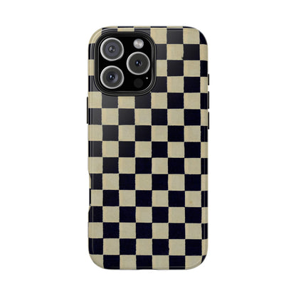 Ichimatsu Check Phone Case | Japanese Chiyogami Art | Taisho Modern Design 1926