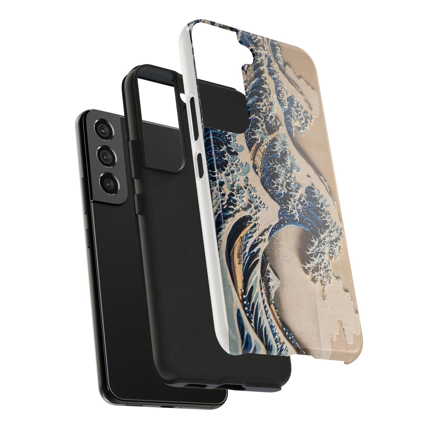 Great Wave 3D Shadow Relief Tough Phone Case – Hokusai Japanese Art