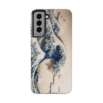 Great Wave 3D Embossed Tough Phone Case – Hokusai Japanese Art