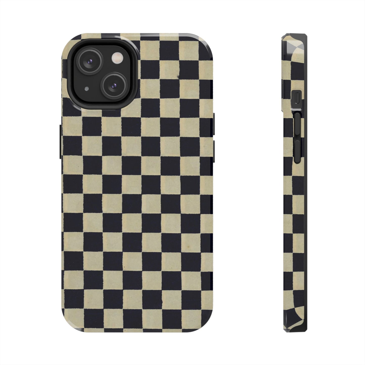 Ichimatsu Check Phone Case | Japanese Chiyogami Art | Taisho Modern Design 1926