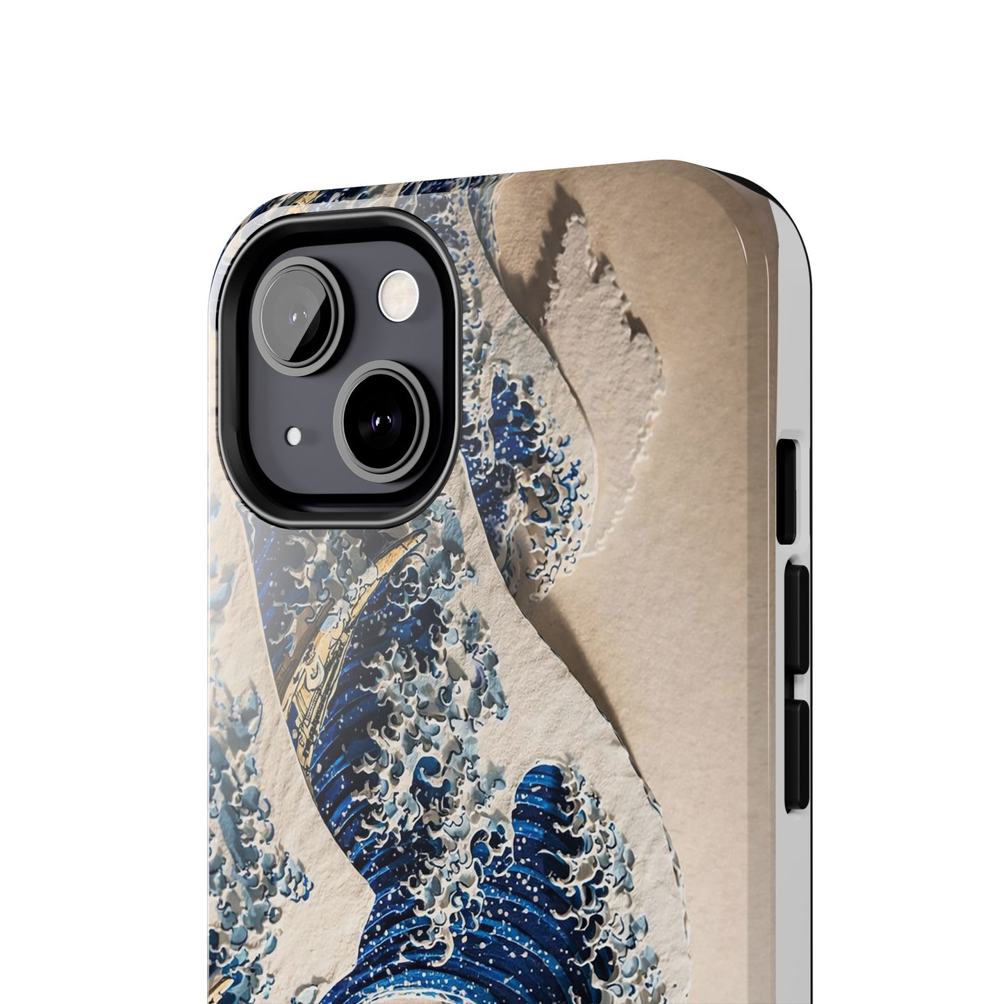 Great Wave 3D Embossed Tough Phone Case – Hokusai Japanese Art