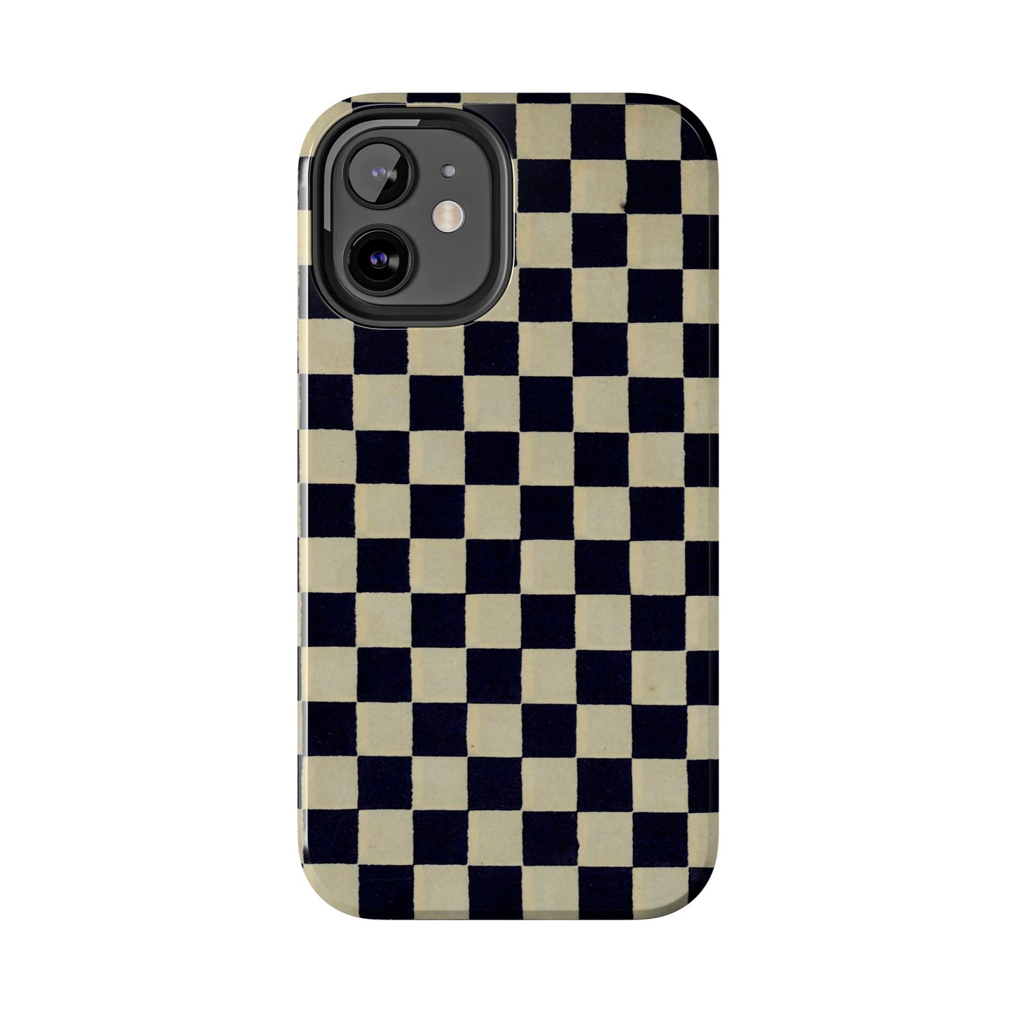 Ichimatsu Check Phone Case | Japanese Chiyogami Art | Taisho Modern Design 1926