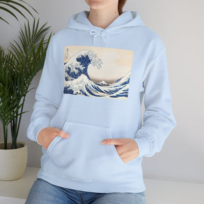Great Wave off Kanagawa Hoodie - Hokusai Japanese Ukiyo-e Unisex Sweatshirt